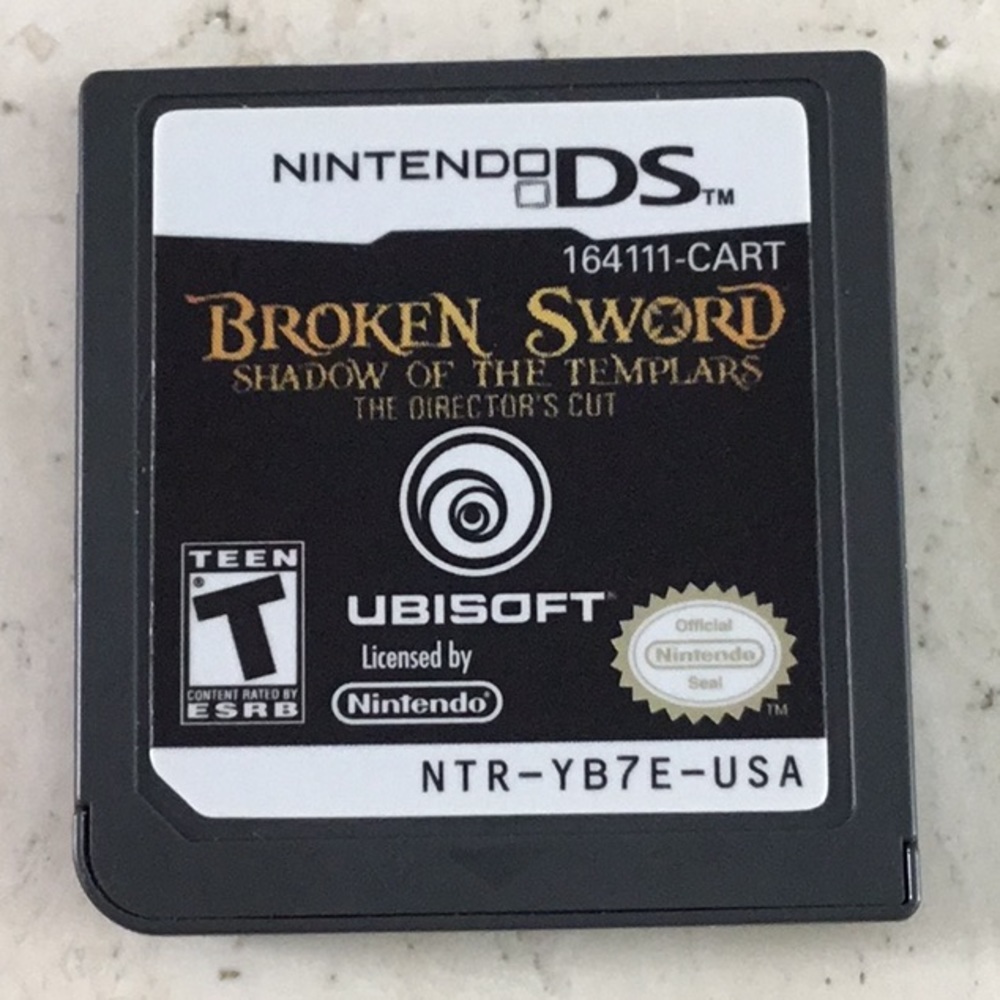 Broken Sword The Shadow Of The Templars Nintendo DS Game